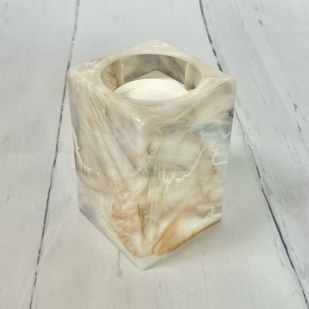 Vintage Dixie Cup Holder Faux Marble Plastic Pop Up Dispenser Retro Bathroom MCM